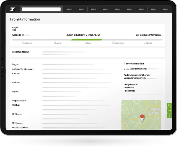 DTAD PLATTFORM: LEISTUNGSBESCHREIBUNG PER KLICK