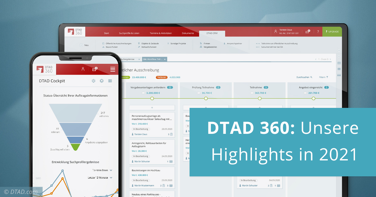 DTAD 360: Diese Produkt-Highlights stehen 2021 in den Startlöchern