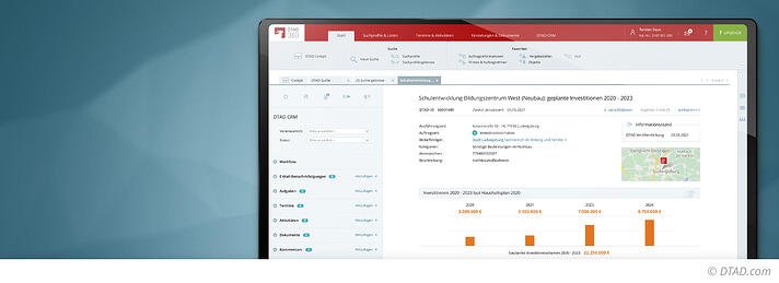 Mit DTAD 360 nehmen Sie maximalen Einfluss auf Beschaffungsvorhaben